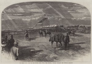 De Derby Dag, Uitzicht op de Baan vanaf de Hoek, kijkend naar de Paddock